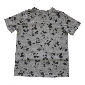 Disney Minnie & Mickey Gray black T-shirt Size XS